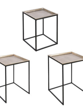 set de tables basse carrées - Pujol maison