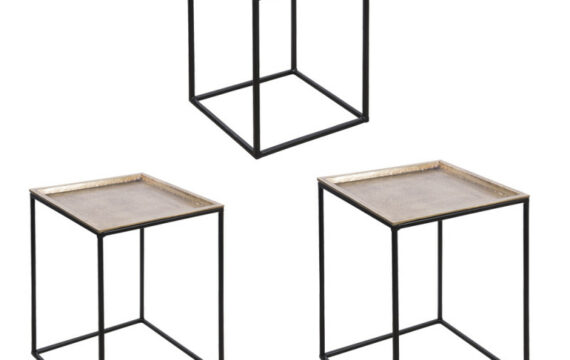 set de tables basse carrées - Pujol maison
