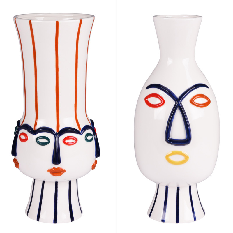 Vase coloré abstrait - Pujol maison