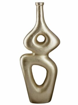 Vase Formas design doré - 29 cm - Pujol maison