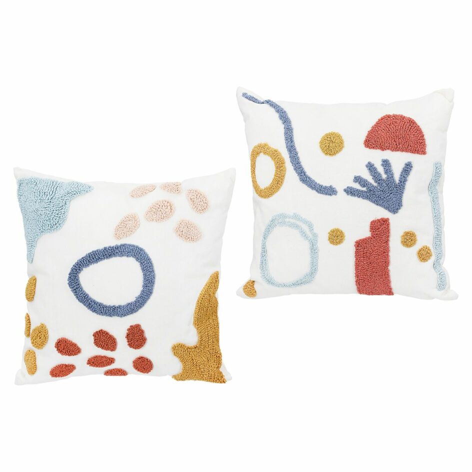 Coussin carré motifs géométriques - 42x42 cm
