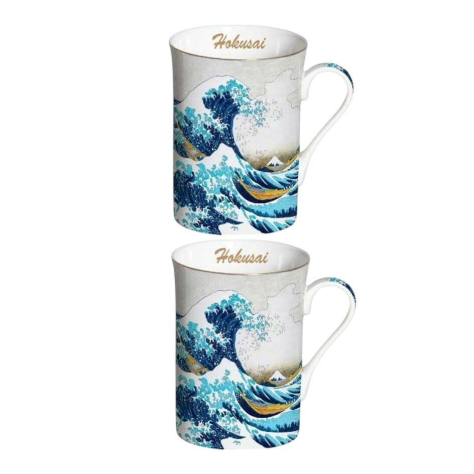 Set de 2 mugs "La Grande Vague"-K Hokusai