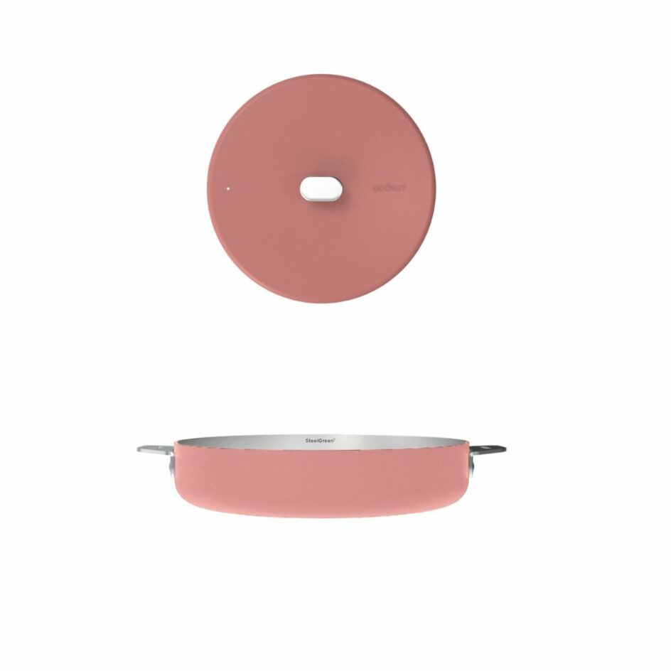 COOK'UT - Poêle et couvercle Ø24cm "La Merveilleuse - Guimauve"