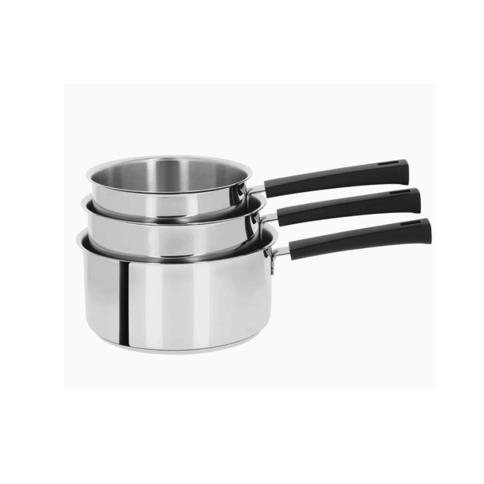 Cristel - Série de 3 casseroles mutine fixe