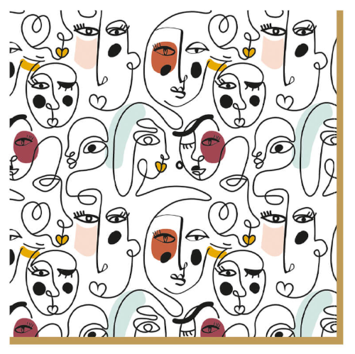 Serviettes en papier Modernisme