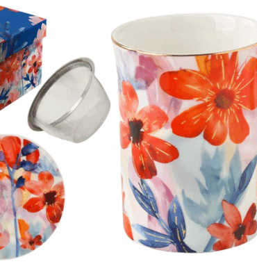 Tisanière 300ml et son infuseur "Aquarelle"