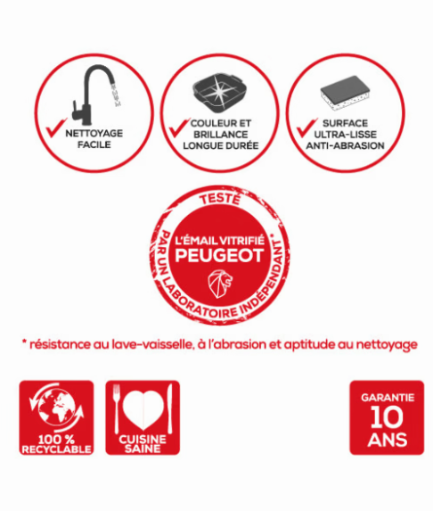 PEUGEOT - Plat au four rectangulaire - 36 cm - Appolia