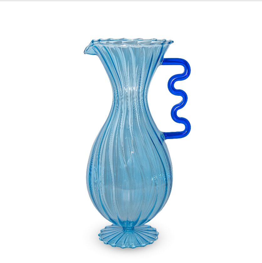 Carafe-en-Verre-Bleu-Clair-1,4 L.