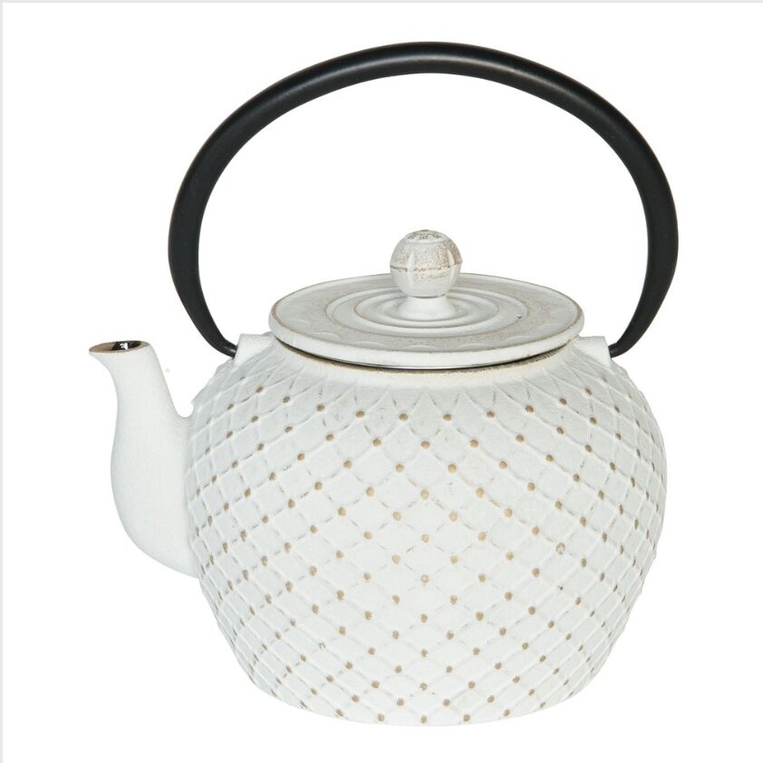 Théière en fonte "Hokkaido"Blanche.