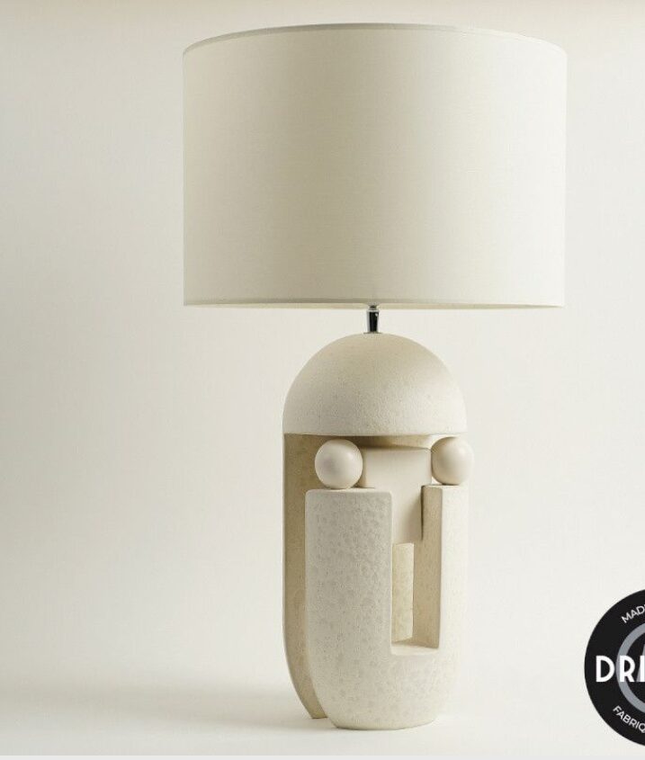 Lampe-"Nazca"-Blanche-72 cm.