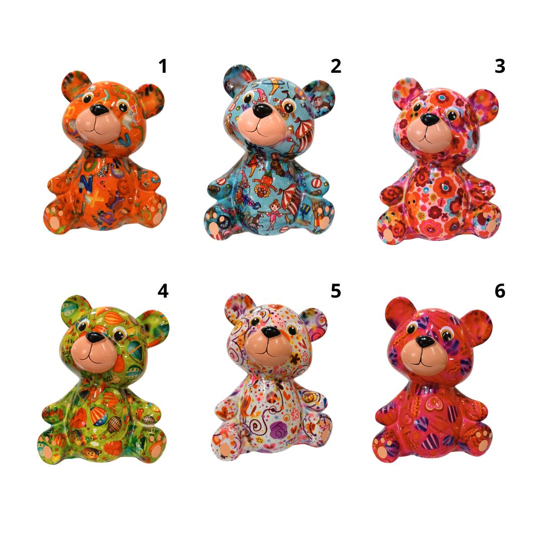 POMME PIDOU - Tirelire Ours Toto - H19cm