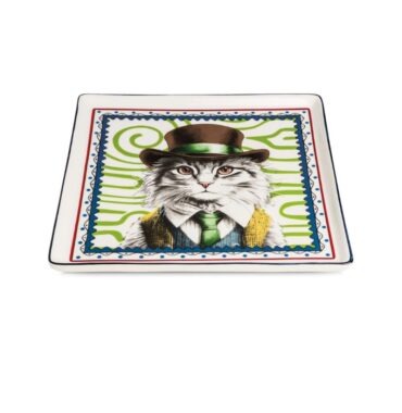 Assiette Carrée Animaux - 18,5x18,5