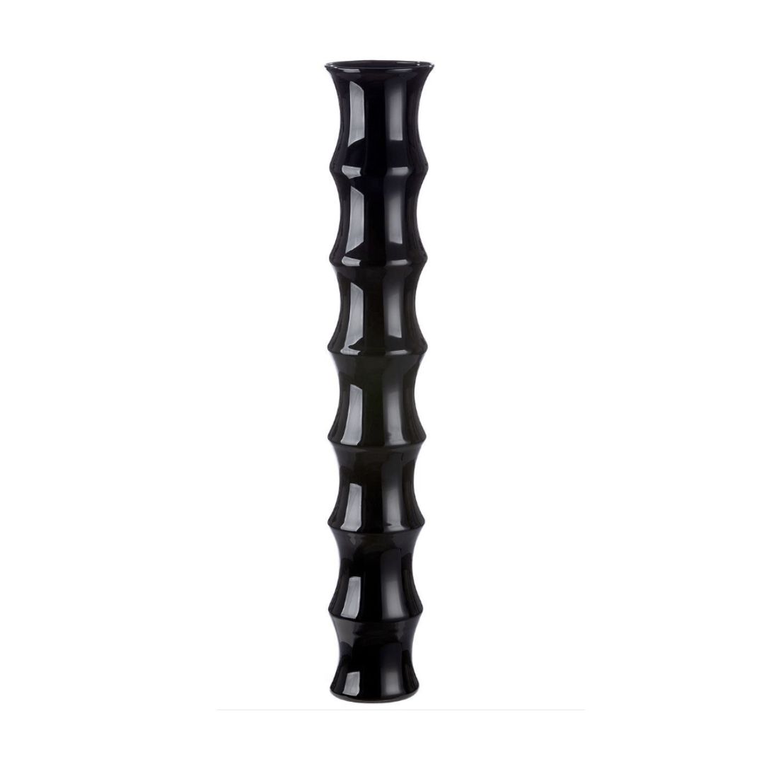 Vase "Bamboo" Noir- H85cm