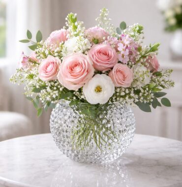 Vase-"Ananas"-Clair-18 cm.