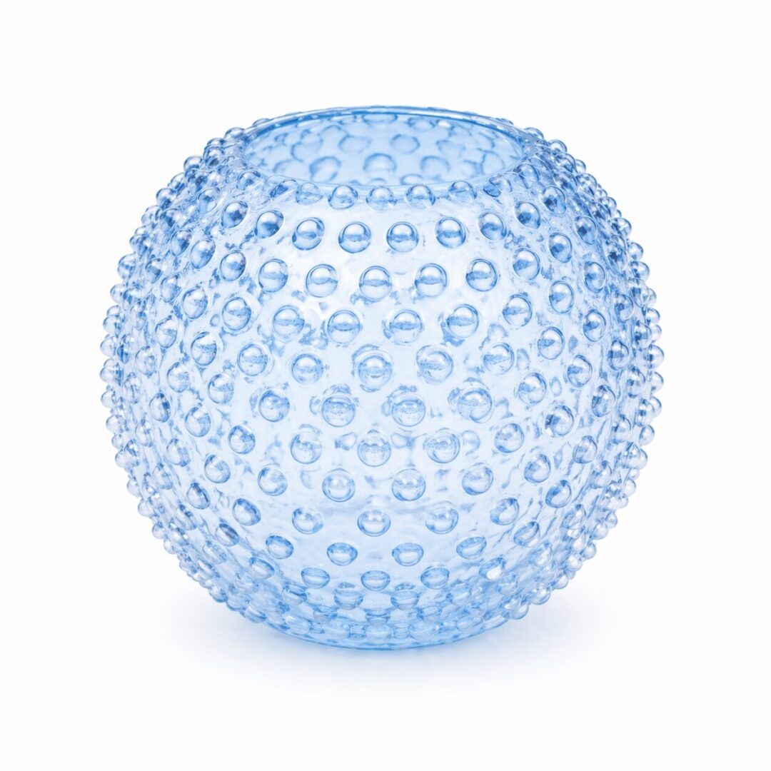 Vase "Ananas" Bleu - H18 cm