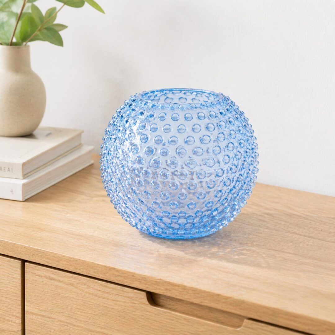 Vase "Ananas" Bleu - H18 cm – Image 2
