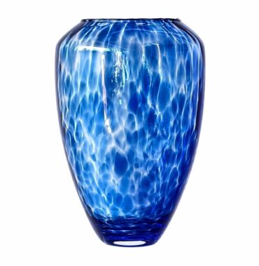 Vase "Cresla" Bleu - H30 cm