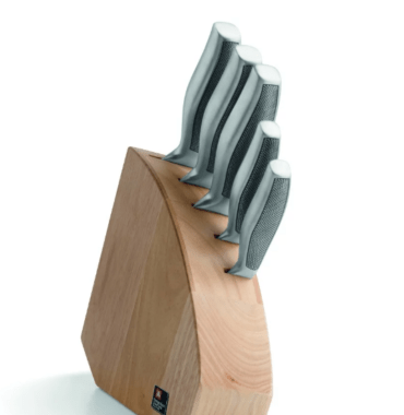 Bloc Couteaux 5 pièces Bois Hévéa "Sense" Jean-Couzon.
