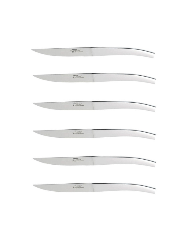 Coffret 6 couteaux Manche Inox Dozorme.