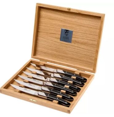 Coffret 6 couteaux Thiers Manche Ebène Dozorme.