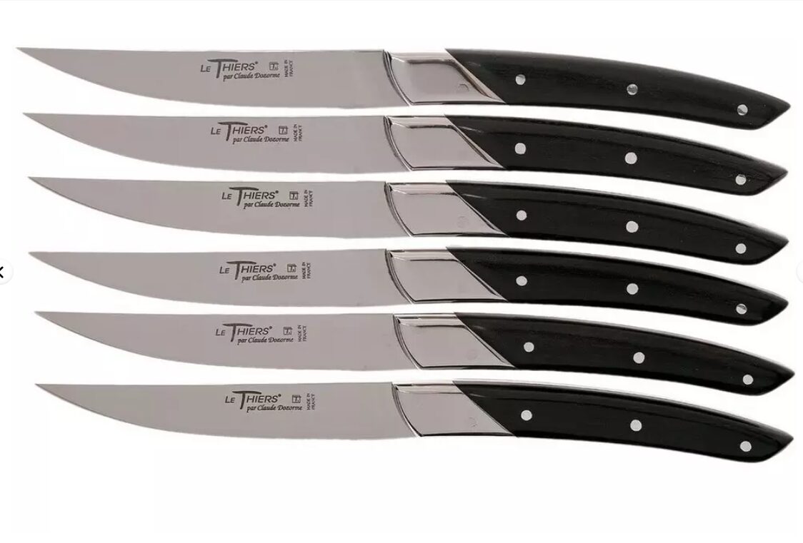 Coffret 6 couteaux Thiers Manche Ebène Dozorme. – Image 2