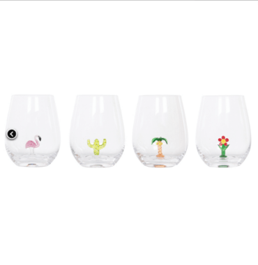 Lot de 4 Verres "Fidji".