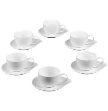 Coffret 6 Tasses café "Pétale" - 10cl