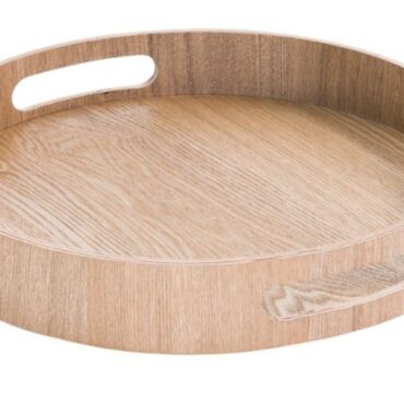 Plateau PM Rond en Bois 35 cm.