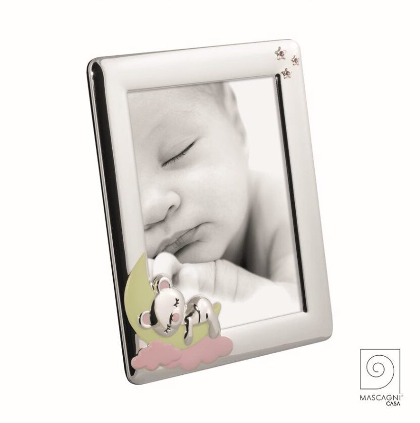 Cadre Photo Enfant "Ourson Rose".