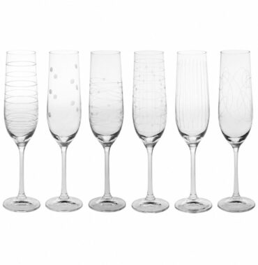 Coffret 6 flutes "Graphik" - 19cl