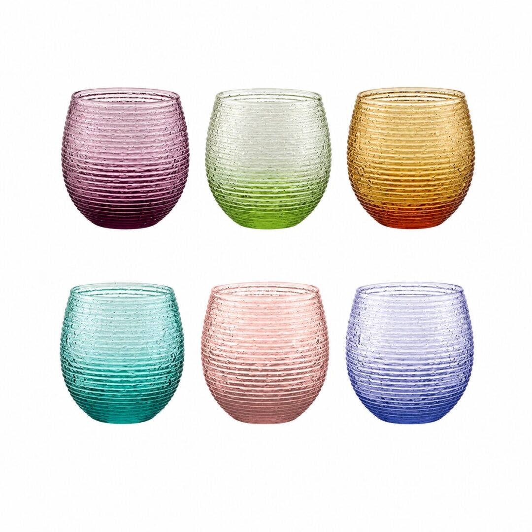Set 6 gobelets eau - "Multicolore"