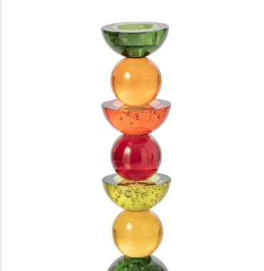 Chandelier Multicolore en Verre.