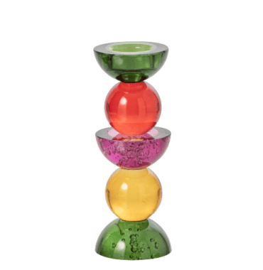 Chandelier Multicolore en Verre.
