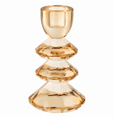 Chandelier en Verre Jaune - Petit modèle