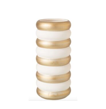 Vase Blanc et Doré - Porcelaine