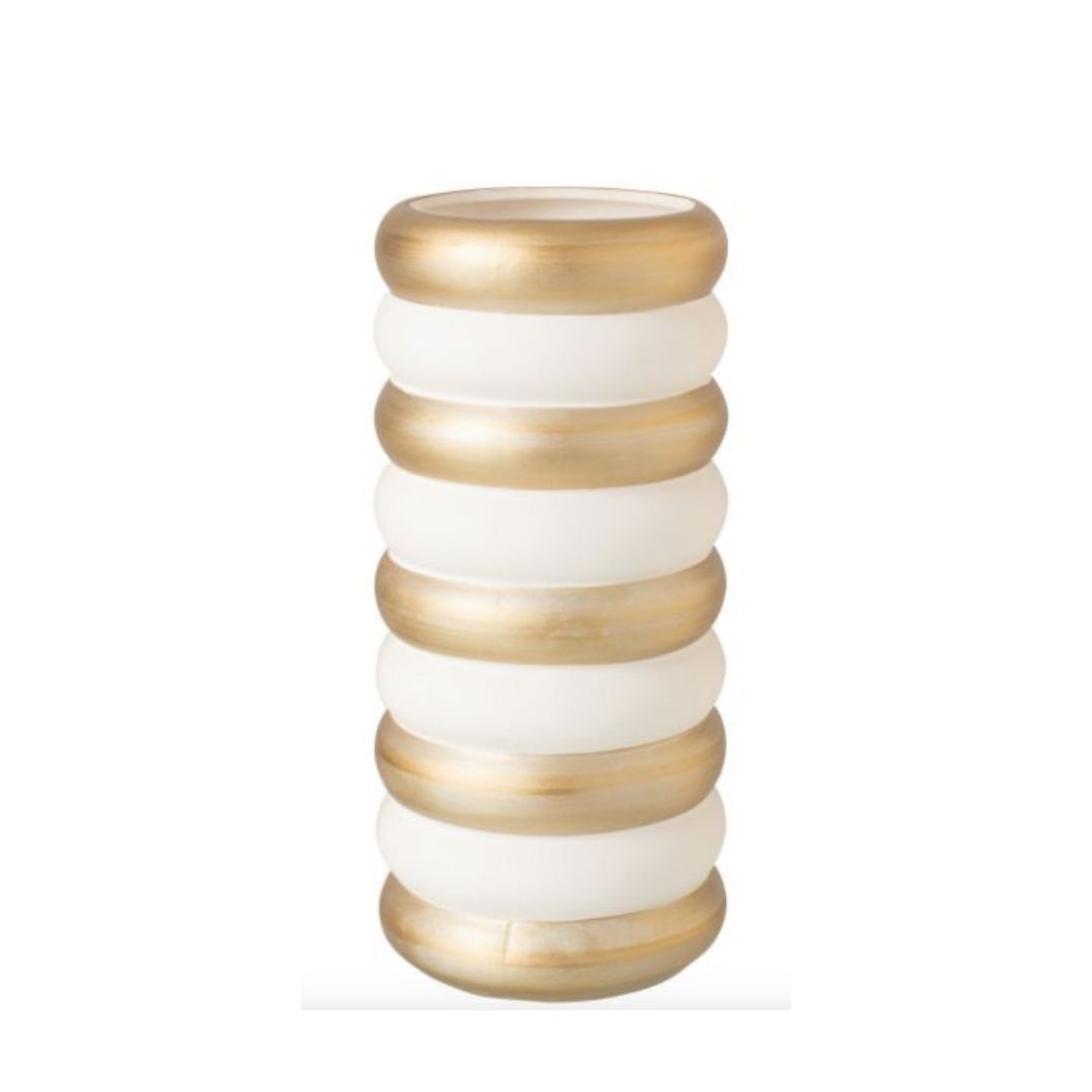 Vase Blanc et Doré - Porcelaine