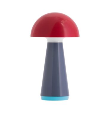 Lampe de table tactile Champignon - H28cm - Rouge