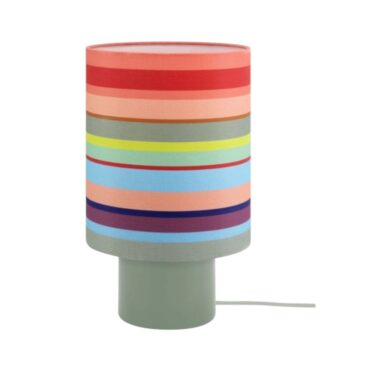 Lampe Lina en céramique avec abat-jour textile - H36cm